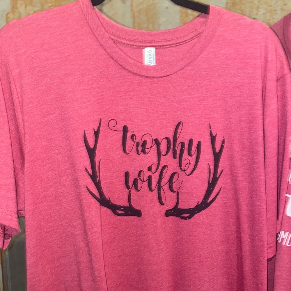 Trophy wife canvas tea, size extra large